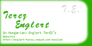 terez englert business card